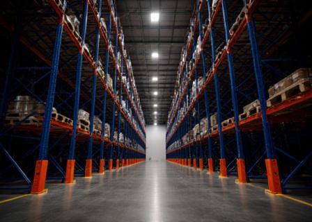 High-density pallet racking system